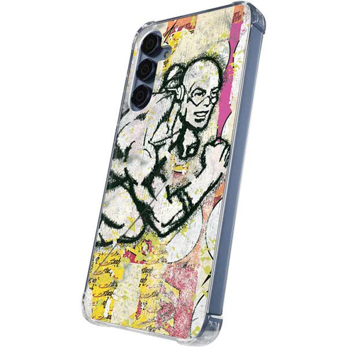 DC Comics The Flash Retro Abstract Running Pose Galaxy S24 Clear Case