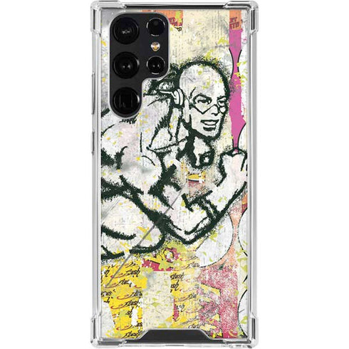 DC Comics The Flash Retro Abstract Running Pose Galaxy S24 Ultra Clear Case