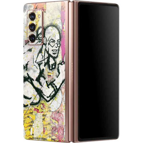 DC Comics The Flash Retro Abstract Running Pose Galaxy Z Fold2 5G Skin