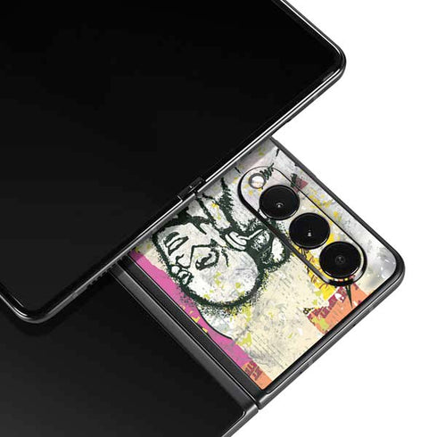 DC Comics The Flash Retro Abstract Running Pose Galaxy Z Fold3 5G Skin