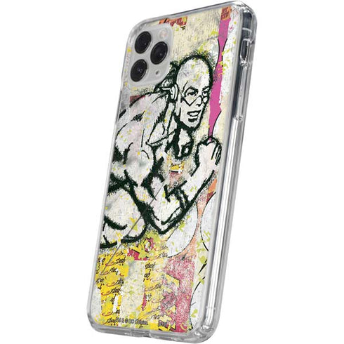 DC Comics The Flash Retro Abstract Running Pose iPhone 11 Pro Clear Case