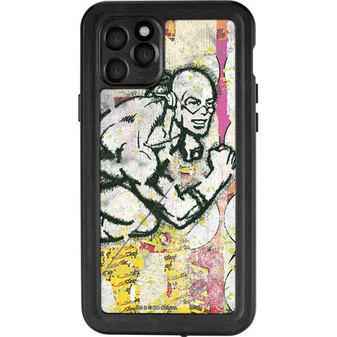 DC Comics The Flash Retro Abstract Running Pose iPhone 11 Pro Waterproof Case