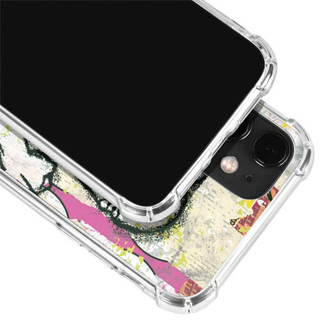 DC Comics The Flash Retro Abstract Running Pose iPhone 12 Clear Case
