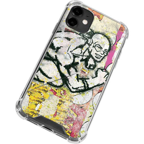 DC Comics The Flash Retro Abstract Running Pose iPhone 12 Clear Case