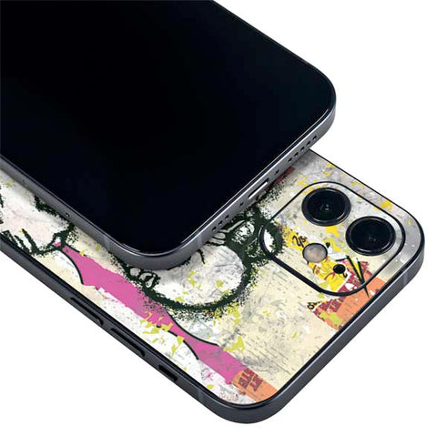 DC Comics The Flash Retro Abstract Running Pose iPhone 12 Mini Skin