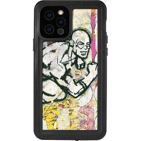 DC Comics The Flash Retro Abstract Running Pose iPhone 12 Pro Waterproof Case