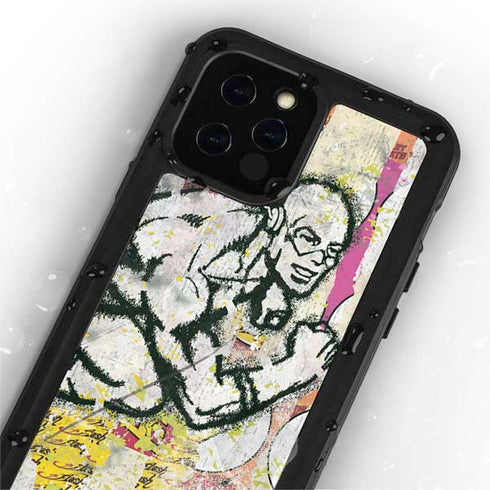 DC Comics The Flash Retro Abstract Running Pose iPhone 12 Pro Waterproof Case