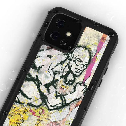 DC Comics The Flash Retro Abstract Running Pose iPhone 12 Waterproof Case