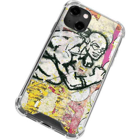 DC Comics The Flash Retro Abstract Running Pose iPhone 14 Clear Case