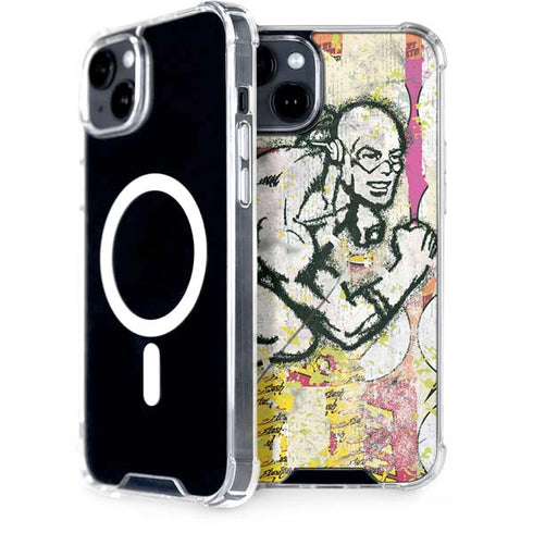 DC Comics The Flash Retro Abstract Running Pose iPhone 15 MagSafe Case