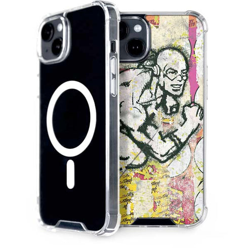 DC Comics The Flash Retro Abstract Running Pose iPhone 14 Plus MagSafe Case