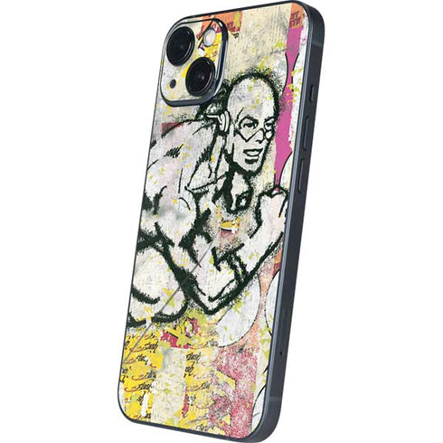 DC Comics The Flash Retro Abstract Running Pose iPhone 15 Plus Skin