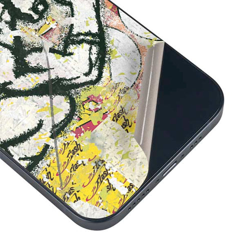 DC Comics The Flash Retro Abstract Running Pose iPhone 15 Plus Skin