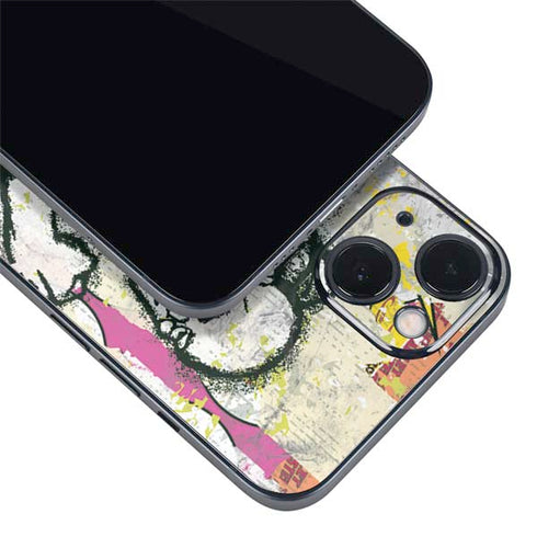 DC Comics The Flash Retro Abstract Running Pose iPhone 14 Plus Skin