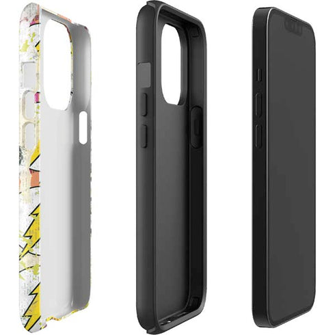 DC Comics The Flash Retro Abstract Running Pose iPhone 14 Pro Impact Case