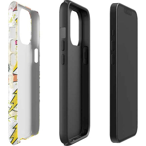 DC Comics The Flash Retro Abstract Running Pose iPhone 15 Pro Max Impact Case