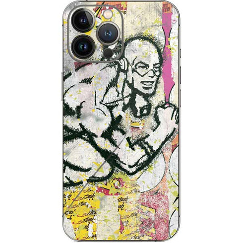 DC Comics The Flash Retro Abstract Running Pose iPhone 14 Pro Max Skin