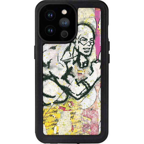 DC Comics The Flash Retro Abstract Running Pose iPhone 14 Pro Max Waterproof Case