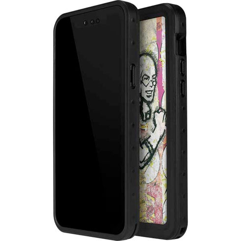 DC Comics The Flash Retro Abstract Running Pose iPhone 14 Pro Max Waterproof Case