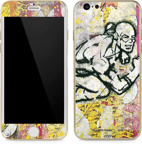 DC Comics The Flash Retro Abstract Running Pose iPhone 6/6s Skin