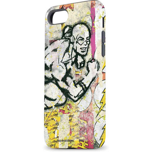 DC Comics The Flash Retro Abstract Running Pose iPhone 7 Pro Case
