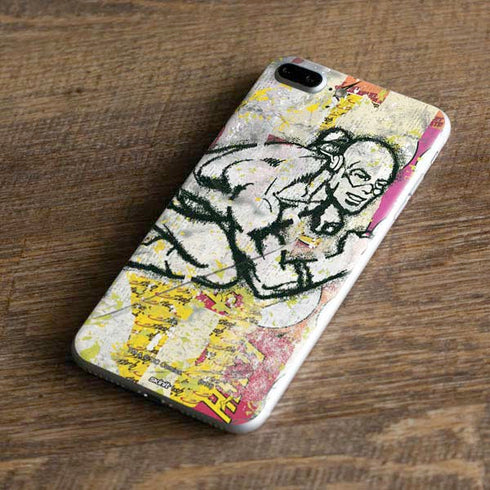 DC Comics The Flash Retro Abstract Running Pose iPhone 8 Plus Skin