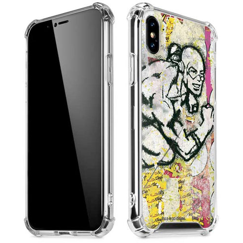 DC Comics The Flash Retro Abstract Running Pose iPhone XS Max Clear Case