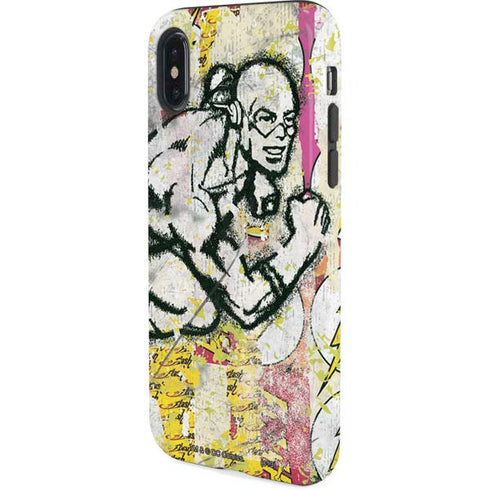 DC Comics The Flash Retro Abstract Running Pose iPhone XS Pro Case