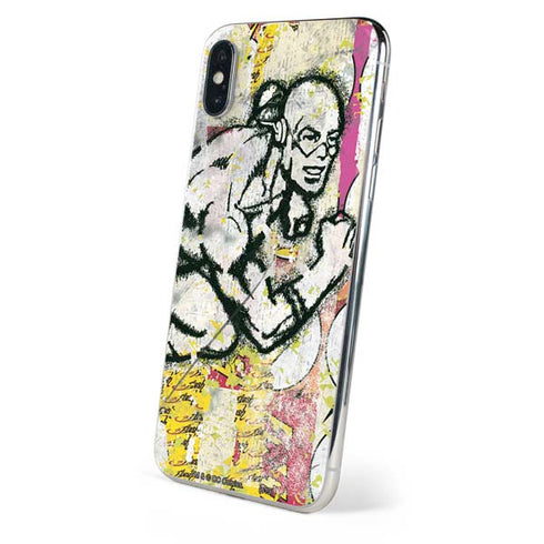 DC Comics The Flash Retro Abstract Running Pose iPhone XS Skin