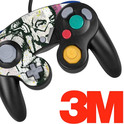 DC Comics The Flash Retro Abstract Running Pose Nintendo GameCube Controller Skin