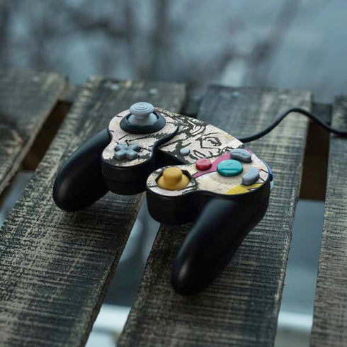 DC Comics The Flash Retro Abstract Running Pose Nintendo GameCube Controller Skin