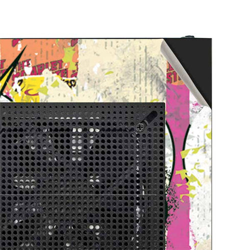 DC Comics The Flash Retro Abstract Running Pose NZXT H510 Compact ATX Mid-Tower Case Skin