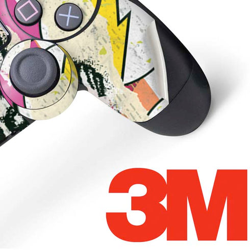 DC Comics The Flash Retro Abstract Running Pose PS4 Controller Skin