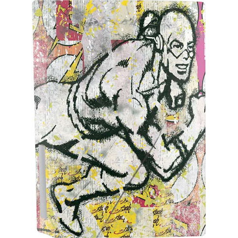 DC Comics The Flash Retro Abstract Running Pose PS5 Bundle Skin