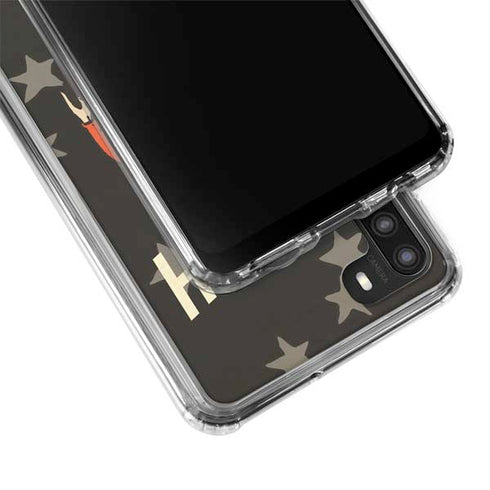 DC Comics The Flash Retro Action Pose Galaxy A21 Clear Case
