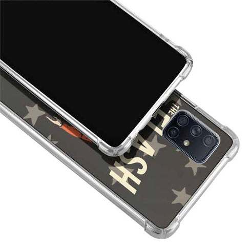 DC Comics The Flash Retro Action Pose Galaxy A71 5G Clear Case