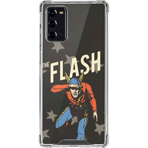 DC Comics The Flash Retro Action Pose Galaxy Note20 5G Clear Case
