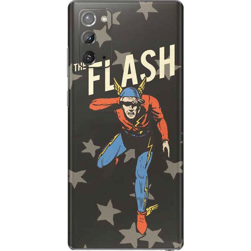 DC Comics The Flash Retro Action Pose Galaxy Note20 5G Skin