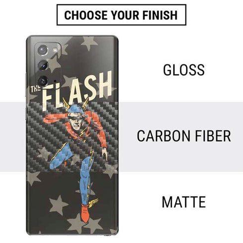 DC Comics The Flash Retro Action Pose Galaxy Note20 5G Skin