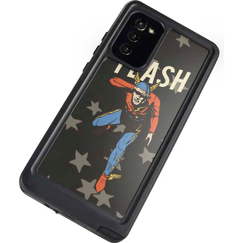 DC Comics The Flash Retro Action Pose Galaxy Note20 5G Waterproof Case