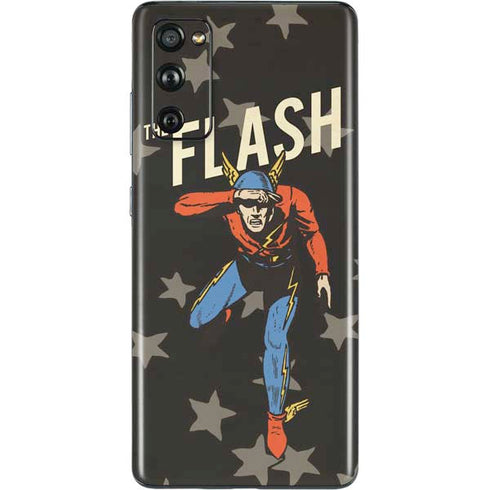 DC Comics The Flash Retro Action Pose Galaxy S20 Fan Edition Skin