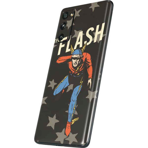 DC Comics The Flash Retro Action Pose Galaxy S20 Fan Edition Skin