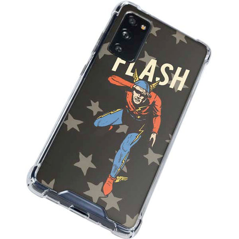 DC Comics The Flash Retro Action Pose Galaxy S20 FE Clear Case