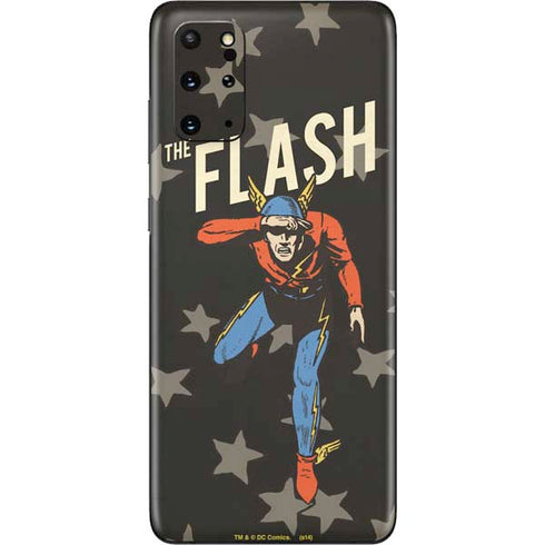 DC Comics The Flash Retro Action Pose Galaxy S20 Plus Skin