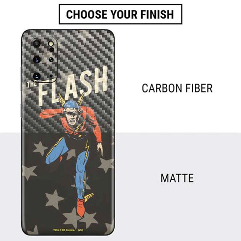 DC Comics The Flash Retro Action Pose Galaxy S20 Plus Skin