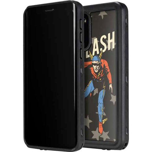 DC Comics The Flash Retro Action Pose Galaxy S20 Plus Waterproof Case
