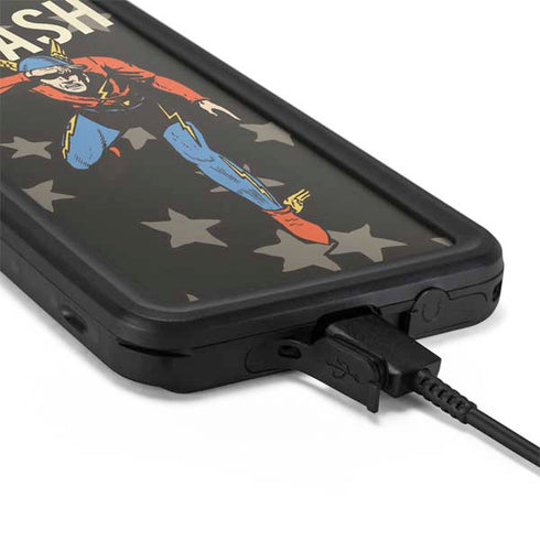 DC Comics The Flash Retro Action Pose Galaxy S20 Plus Waterproof Case