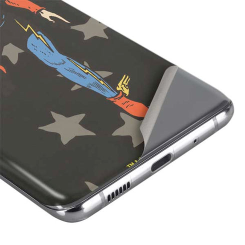 DC Comics The Flash Retro Action Pose Galaxy S20 Skin