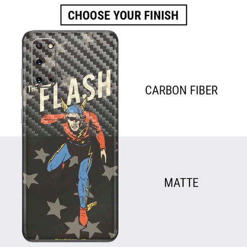 DC Comics The Flash Retro Action Pose Galaxy S20 Skin