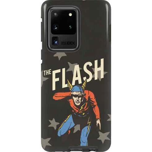 DC Comics The Flash Retro Action Pose Galaxy S20 Ultra 5G Pro Case